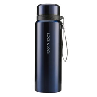 Bình Giữ Nhiệt Bằng Thép Không Gỉ Lock&Lock Vacuum Bottle LHC6180FU 800ML - Xanh Đậm