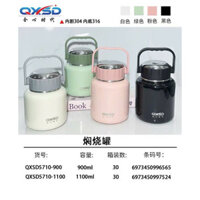 Bình giữ nhiệt ,bình ủ cháo cách nhiệt có tay cầm tiện lợi dung tích 900ml/1100ml