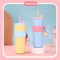 Bình giữ nhiệt Candy mẫu mới  inox 316 cao cấp, bình nước giữ nhiệt 710ml kèm charm 3D