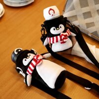 ⭐⭐Bình Giữ Nhiệt Chim Cánh Cụt Starbucks Cốc Nước Túi Giữ Nhiệt Cốc Dây Buộc Dễ Thương Sang Trọng Đa Năng Bảo Vệ Bình Nước