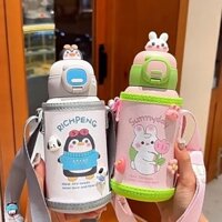 Bình giữ nhiệt cho trẻ em ống hút 316 dùng cho học sinh đặc biệt cho học sinh tiểu học có vẻ ngoài cao cấp