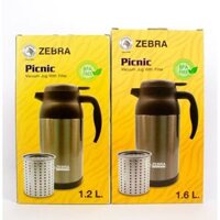 Bình giữ nhiệt có lõi lọc trà Inox Zebra 1.2L - 1.6L - 112411 - 112933