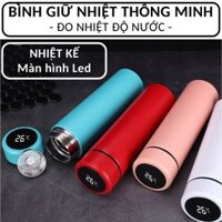 Bình giữ nhiệt có nhiệt kế thông minh 450ml lõi inox mã 22014 ly cốc uống nước
