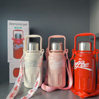 Bình Giữ Nhiệt Coffee Cup Dung Tích 800Ml Bình Đựng Nước Bằng Chất Liệu Inox 316 Cao Cấp