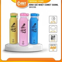 Bình giữ nhiệt COMET CH12-55 (500ml) inox 304 Cấu tạo 3 lớp giao màu ngẫu nhiên