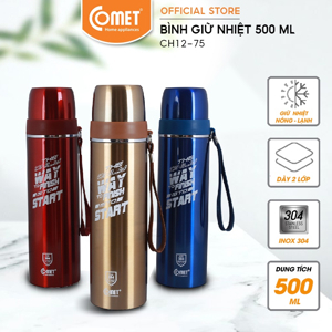 Bình giữ nhiệt Comet CH12-75 500ml