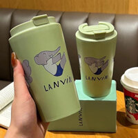 Bình Giữ Nhiệt Con Voi Xanh Cốm Giữ Nhiệt 8-10h Hoạ Tiết Dễ Thương-h756