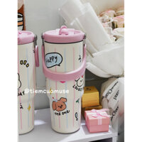 BÌNH GIỮ NHIỆT CUTE 900ml Có Quai Xách