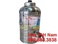 Bình Giữ Nhiệt Đựng Nước Đá 2 Lớp Inox 15 Lít BD-15