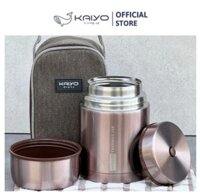 Bình giữ nhiệt đựng thức ăn Kaiyo Thermos Food Jar 750ml, màu hồng – cái