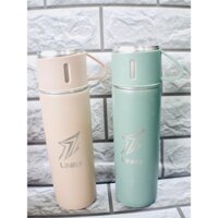 Bình Giữ Nhiệt Dung Tích 500ml LINRUI Kiểu Dáng Nhỏ Gọn, Có Nắp Làm Cốc Tiện Lợi