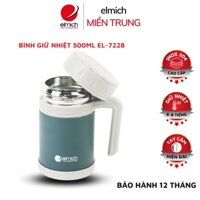 Bình giữ nhiệt Elmich ⚡ CAO CẤP ⚡ Bình giữ nhiệt 500ml EL-7228 cấu tạo 3 lớp Inox 304 an toàn cho sức khỏe, BH 6 tháng