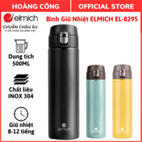 Bình Giữ Nhiệt ELMICH EL-8295 - Dung Tích 500ml, Chất Liệu INOX 304, Giữ Nhiệt 8-12 Tiếng, An Toàn Chuẩn Châu Âu