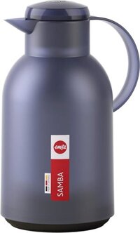 Bình giữ nhiệt Emsa SAMBA Isolierkanne 1,5 L Quick Press, Transluzent/Blau-Grau màu tím than