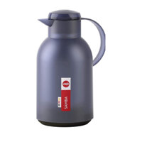 Bình giữ nhiệt Emsa SAMBA Isolierkanne 1,5 L Quick Press, Transluzent/Blau-Grau màu tím than