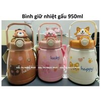 Bình giữ nhiệt Gấu 950ml Cute cho bé Gái