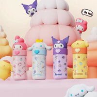 BÌNH GIỮ NHIỆT GIA ĐÌNH SANRIO NẮP 3D KÈM CỌ VỆ SINH VÀ HÌNH DÁN 3D