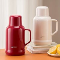 Bình Giữ Nhiệt Gia Dụng Màu Đỏ Đám Cưới Đi Kèm Cặp Ấm Đun Nước Nóng Bình Thủy Tinh Bình Giữ Nhiệt Dung Tích Lớn