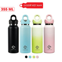 Bình giữ nhiệt Gozen 355ML mini cao cấp màu gradient công nghệ Revomax USA. Inox 304-316. Giữ lạnh 36H - nóng 18H