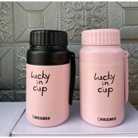 Bình giữ nhiệt GUCRGES FASHION CUP dung tích 1000ml có quai cầm tiện lợi, Bình giữ nhiệt inox 316 có bộ lọc trà