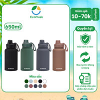 Bình giữ nhiệt Hàn Quốc EcoFlask 650ml thể thao - Hàng chính hãng, bình bằng inox 304 - Combo 6