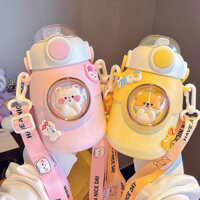 Bình Giữ Nhiệt Hình Gấu Cute 700ml – Siêu Xinh, Siêu Tiện Lợi