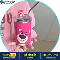 Bình giữ nhiệt hình gấu dâu tây hoạt hình dễ thương 420Ml - Hàng Nội Địa Trung Quốc Cao Cấp
