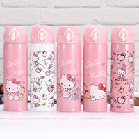 Bình giữ nhiệt hoạ tiết hello kitty 500ml innox 304 bên đẹp hoạ tiết dễ thương thích hợp làm quà tặng.