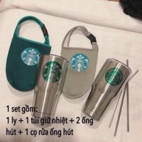 Bình giữ nhiệt inox 2 lớp Starbucks 900m . Mới 2020 . new :