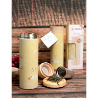 Bình giữ nhiệt Inox 450ml Eva có lưới lọc trà - Zebra - 112915