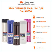 Bình giữ nhiệt inox cao cấp Zojirushi 500ml, an toàn sức khỏe, hàng chính hãng, thương hiệu Nhật Bản SM-AGE50