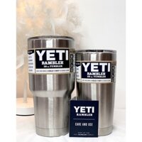 Bình Giữ Nhiệt Inox Cao Cấp Yeti Rambler Tumbler 30 Oz - 870ml (Hàng Chính Hãng)