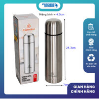 Bình giữ nhiệt inox CarLMann 500ML, bình không bám mùi, dễ vệ sinh, có khả năng giữ nhiệt từ 8-10 tiếng