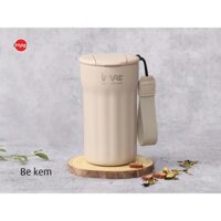Bình giữ nhiệt inox có phin lọc iMat 380 / 500 / 1500ml ủ giữ nhiệt lên đến 6 giờ, màu vàng be kem