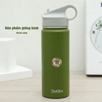 Bình giữ nhiệt inox Delites 530ml, hàng chính hãng, nóng lạnh lên đến 8 giờ, kèm ống hút tiện lợi