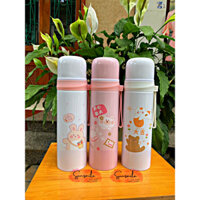 Bình giữ nhiệt INOX dung tích 500ml bình giữ nhiệt họa tiết dễ thương