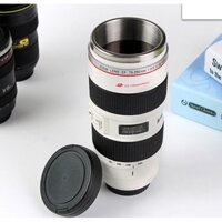 BÌNH GIỮ NHIỆT INOX HÌNH LENS CANON 70-200 TRẮNG