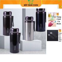 Bình giữ nhiệt inox nóng lạnh 1000 - 1200 - 1500ml L7 inox 304 cao cấp, Bình Giữ Nhiệt Giữ Lạnh 20h kèm 2 quà tặng _M80