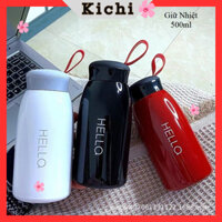 Bình giữ nhiệt KICHI 500ml, bình nước inox 304 Tiện Dụng giữ nhiệt nóng lạnh