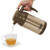 Bình giữ nhiệt lọc trà Inox Zebra 1.6L (quai và vòi rót) - 112412 hàng nhập khẩu Thái Lan