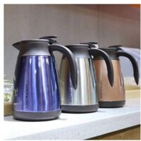 Bình Giữ Nhiệt Lock&amp;Lock LHC1432 Thiết Kế Quai Cầm Tiện Lợi - Chất Liệu Thép Không Gỉ-1.2L - Nhiều Màu - Màu Trắng Bạc