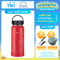 Bình Giữ Nhiệt Lock&amp;Lock RigaTumbler Shanghai LHC4160RED  897ml - màu Red