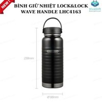 Bình Giữ Nhiệt Lock&Lock 900ml LHC4163BLK Wave Handle