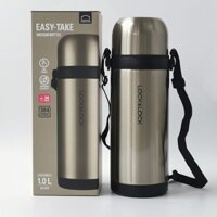 Bình Giữ Nhiệt Lock&Lock Eassy - Take LHC1439 Màu Bạc Ánh Vàng 1000ml