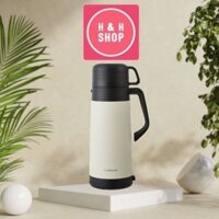 Bình giữ nhiệt Lock&Lock Easy Outdoor Vacuum Bottle 1.8L có nắp cốc và dây đeo vai