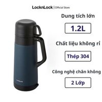 Bình Giữ Nhiệt Lock&Lock Easy Outdoor Vacuum Bottle 1.8L Xanh Navy – LHC1485