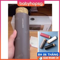 Bình giữ nhiệt Lock&Lock Flat Tumbler 400ml có khay lưới lọc trà, nắp nhựa kiểu gỗ LHC4227 - BABYHOPSG