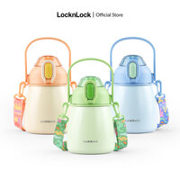 Bình giữ nhiệt Lock&Lock Potbelly Tumbler 1L thép không gỉ, nắp bật 1 chạm, có dây deo quai xách tiện lợi LHC3311
