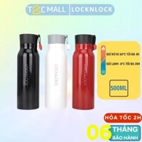 Bình Giữ Nhiệt LocknLock , chất liệu Thép Không Gỉ 500ML Name Tumbler LHC4125B LHC4125R LHC4125W Đáy Chống Trượt – T2Cmall