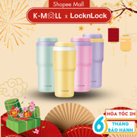 Bình giữ nhiệt LocknLock 480ml Daily Macaron Tumbler LHC3292 , Inox 316L , mở nắp một chạm - K-MAL